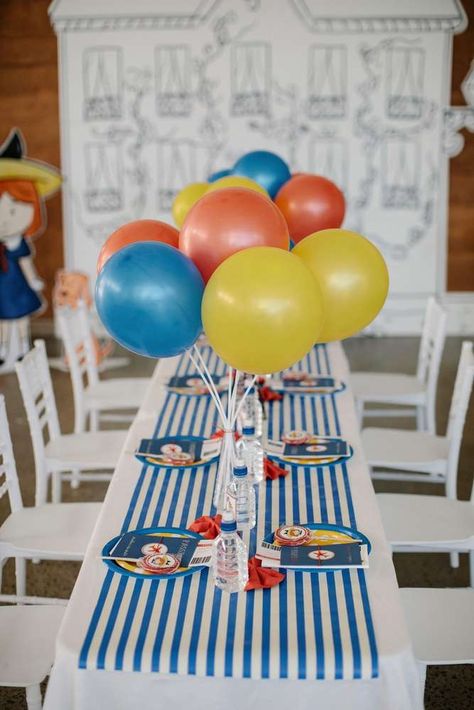 Madeline in Paris Birthday Party Ideas | Photo 1 of 28 | Catch My Party Madeline In Paris, Paris Birthday Party Ideas, Book Themed Birthday Party, French Themed Parties, Paris Birthday Party, Parisian Party, Paris Birthday Parties, Spa Birthday Parties, Paris Birthday