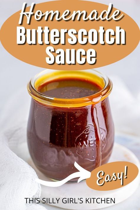 homemade butterscotch sauce Butterscotch Sauce Recipe, Butterscotch Sauce Recipes, Homemade Butterscotch, Butterscotch Syrup, Homemade Hot Fudge, Make From Scratch, Butterscotch Sauce, Yummy Desserts Easy, Fast Easy Meals