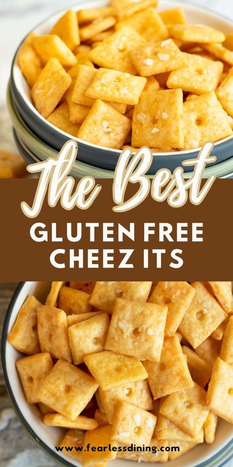 Gluten Free Cheez It Recipe, Gluten Free Cheez Its, Gluten Free Cheese Crackers, Cheez Its, Crispy Crackers, Crackers Recipe, Pain Sans Gluten, Gluten Free Crackers, Pan Sin Gluten