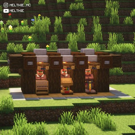 Villager Trading, Minecraft Creator, Minecraft Interior, Minecraft Blocks, Bangunan Minecraft, Cool Minecraft Creations, Minecraft Room, Minecraft Plans, Minecraft Inspo