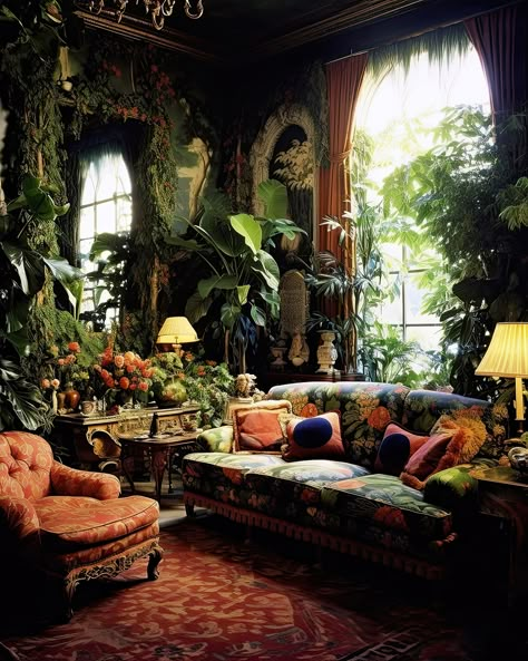 All Posts • Instagram Victorian Bohemian Decor, Regency Interior, Mediterranean Living Room, Mediterranean Living, Dark Home Decor, Inspire Me Home Decor, Maximalist Decor, Dream House Interior, A Living Room