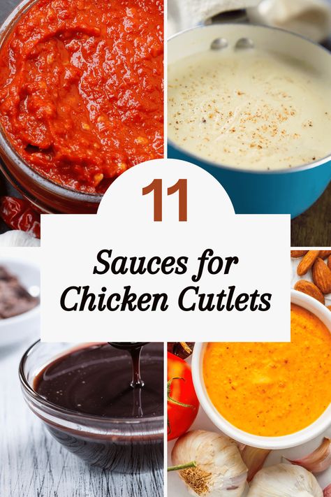 11 Mouthwatering Sauces for Chicken Cutlets Chicken Cutlet Sauce Recipes, Easy Chicken Cutlets Recipes, Breaded Chicken Sauce, Sauce For Crispy Chicken, Recipes Using Chicken Cutlets, Chicken Cutlet Sauce, Cutlets Recipes Chicken, Sauce For Chicken Cutlets, Chicken Cutlets Recipes Easy