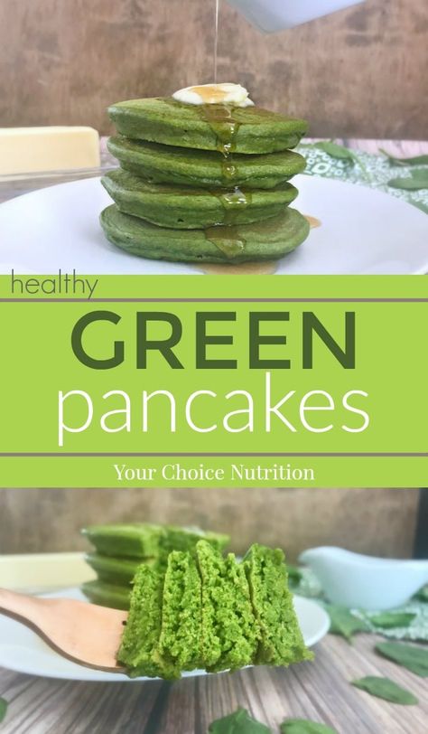 Pancakes Whole Wheat, Healthy Foods For Kids, Green Pancakes, Spinach Pancakes, Brain Healthy Foods, Pancakes Healthy, Healthy Oatmeal, Water Recipes, Waffle Recipes