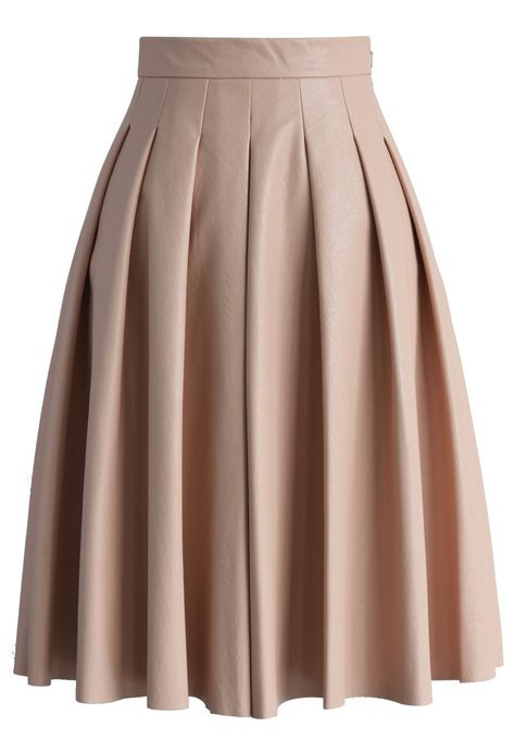 Panelled Skirt, Pink Pleated Skirt, Dress Leather, Led Dress, Fashion Buyer, Faux Leather Skirt, Pink Skirt, Skirt Outfits, Skirt Fashion