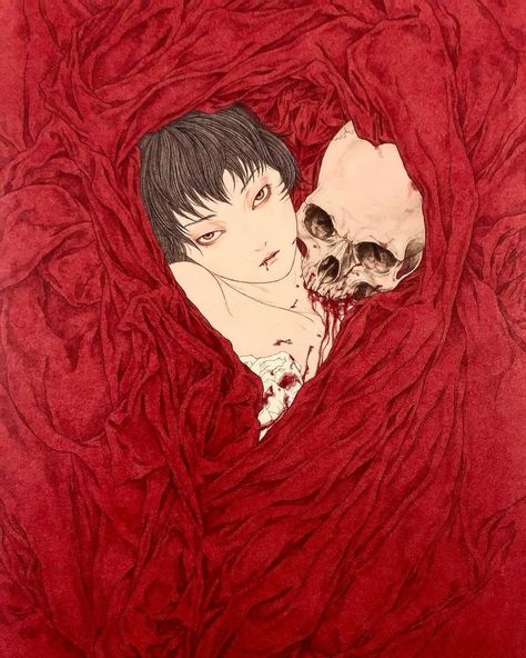 Paintings by Japanese artist Takato Yamamoto (born in 1960) 🔥 @takatoy999 #takatoyamamoto #takatoyamamotoart #takatoyamamotoartwork… | Instagram Takato Yamamoto, Red, Art