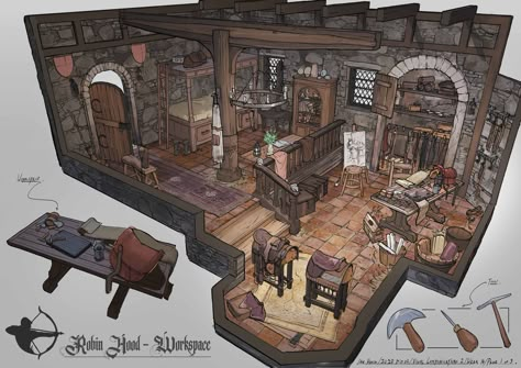 Twitter Feng Zhu Design, Interior Concept Art, Feng Zhu, Hidden Room, Room Concept, Fantasy Rooms, Cool Room, Castles Interior, Building Concept