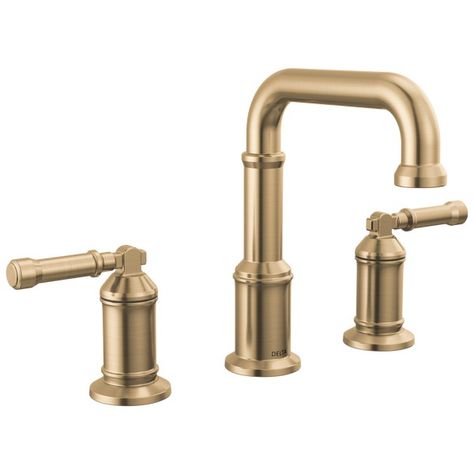 Where To Buy Delta Faucets Bathroom, Ada Bathroom, Hard Water Stains, Widespread Bathroom Faucet, Delta Faucets, Champagne Bronze, Lavatory Faucet, Bathroom Collections, Tiny Diamond