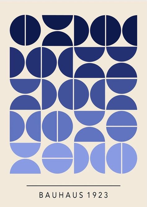 Dynamic Shapes Design, Bauhaus Design Pattern, Design Grid System, Geometry Aesthetic, Bauhaus Graphic Design, Bauhaus Aesthetic, Bauhaus Poster Design, Two Color Design, Geometric Design Pattern