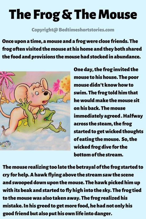 This is one of the best aesop fable for kids to read online. Full story in the link above, read now. Small Stories For Kids, Stories With Moral Lessons, Fables For Kids, English Moral Stories, Funny Stories For Kids, The Frog Prince, Reading Comprehension For Kids, Short Moral Stories, English Stories For Kids