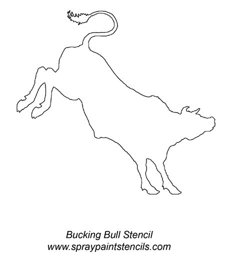 Bucking Bull Silhouette, Bucking Bull Drawing, Bucking Bull Tattoo, Bull Stencil, Bull Outline, Cow Skulls, Bucking Bulls, Tattoo Board, Bull Tattoos