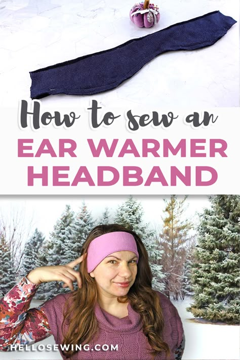 Fleece Sewing, Fleece Sewing Projects, Accessories To Sew, Advanced Sewing Projects, Diy Mittens, Ear Warmer Pattern, Fleece Projects, Headband Ideas, Sewing Hats