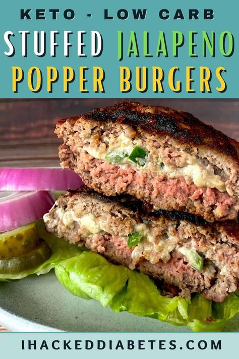 Jalepeno Burgers, Jalapeno Burgers, Jalapeno Burger, Chili Burger, Keto Burger, Poppers Recipe, Low Carb Low Fat Recipes, Baking Powder Uses, No Carb Recipes