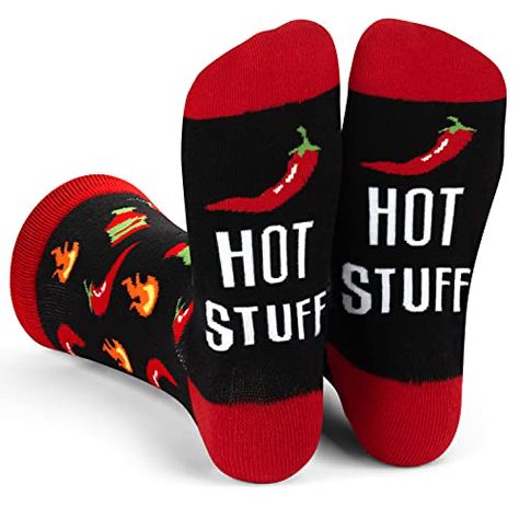 Funny Socks For Men, Novelty Gifts For Men, Food Socks, Stocking Stuffers For Men, Spicy Food, Food Product, Best Stocking Stuffers, Hidden Message, Gifts For Sports Fans