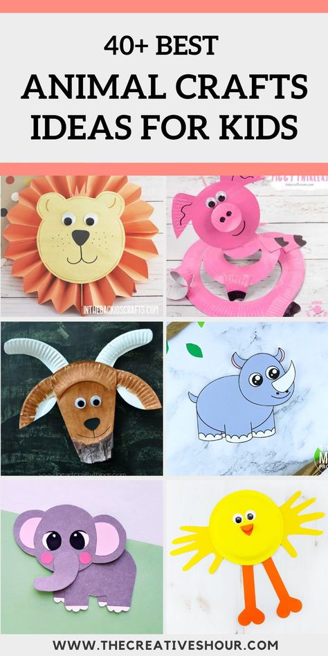 Animal crafts for kids are fun and easy. It is a simple craft idea that is perfect for the summer craft project. This craft idea is perfect for kids who adore cute animals. Here are some amazing animal crafts ideas for kids, toddlers, teens. Click here for more unique animal crafts for kids, animal crafts for toddlers, animal crafts for teens, animal crafts preschool, animal crafts for preschoolers. Animal Crafts For 1st Grade, Arctic Animals Crafts, Sea Animal Crafts, Animal Crafts Preschool, Zoo Animal Crafts, Duck Crafts, Yarn Animals, Farm Animal Crafts, Fox Crafts