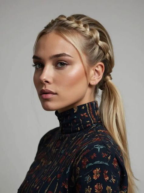 High Ponytail Braids, Sophisticated Ponytail, Braided Updo Ponytail, Ponytail Braid Hairstyles, Braided Crown, Blonde Ponytail, Sleek Ponytail Hairstyles, Lighter Hair, Simple Ponytails