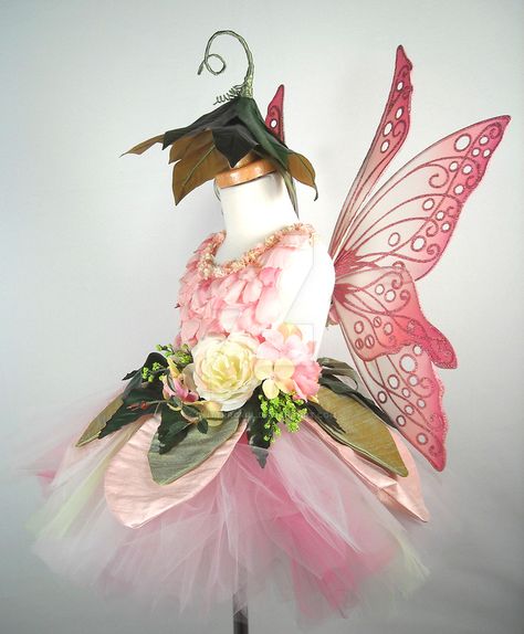 Pink Flower Fairy Side by glittrrgrrl Outfit Inso, Pixie Hat, Fairy Dresses, Fairy Party, Fairy Clothes, Fairy Birthday, Fairy Parties, Tulle Tutu, Flower Fairies