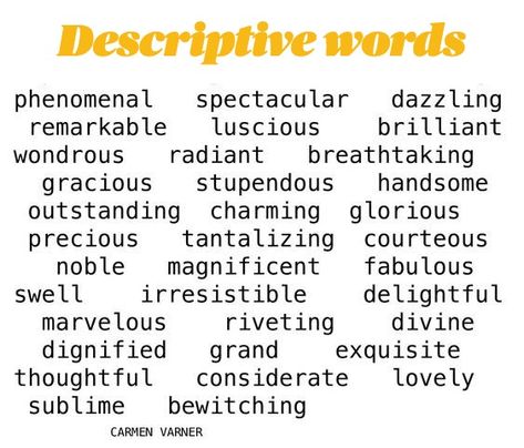 Descriptive words For people Personality Writing For kids Positive Food For appearance Anchor chart For places Personality character trait Beautiful Real estate Interior design Fashion Jewelry Style Clothing Brand For people For women Aesthetic Resume More Personality quotes List of Menu Art For people inspiration Visual English adjectives For feelings #words #English More Words For Beautiful, List Of Clothing Aesthetics, Descriptive Words Aesthetic, Words To Describe Places, Brand Words List, Descriptive Words For Clothing, Jewelry Descriptive Words, Personality Description Words, Words To Describe People Personality