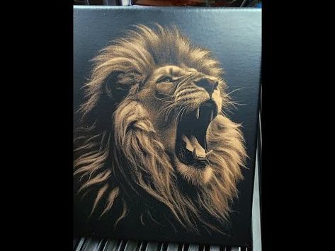 (8803) Detailed Laser Engraving Painted Canvas Tutorial - YouTube Canvas Tutorial, Realistic Sketch, Engraving Art, Painted Canvas, Laser Engraved, Laser Engraving, Canvas Painting, Mosaic, Art Painting