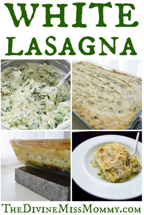 Easy White Lasagna Recipe, Lasagne White Sauce Recipe, Rice Lasagna, White Lasagne, Lasagna With Bechamel, White Lasagna Recipe, White Lasagna, Pizza Lasagna, Fatty Foods