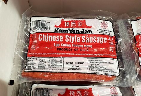 Recipes With Chinese Sausage, Friend Rice, Chinese Celery, Chinese Spring Rolls, Vietnamese Summer Rolls, Costco Food, How To Peel Shrimp, Costco Meals, Chinese Pork