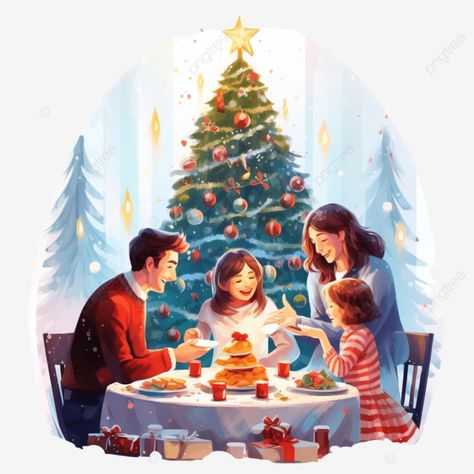 merry christmas happy family celebrating christmas at home festive dinner at xmas tree christmas d Christmas Dinner Drawing, Family Dinner Drawing, Christmas Family Drawing, Christmas At Home, Christmas Prayer, Family Vector, Inspo Art, Xmas Dinner, Festive Dinner