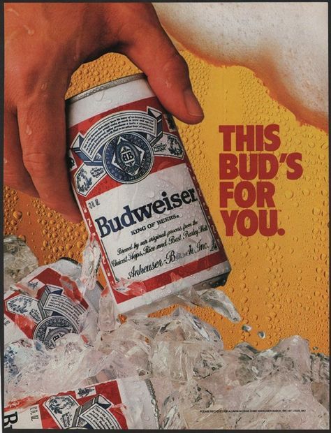 Bud Beer, Beer Advertisement, Beer Commercials, Beer Wall, Man Cave Game Room, Beer Advertising, Beer Prints, Beer Girl, Beer Ad