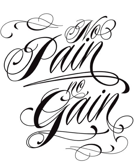 No pain no gain Tatto Letters, Fonts Tattoo, Fancy Cursive, Tattoo Script Fonts, Tattoo Fonts Alphabet, Typography Tattoo, Fonts Quotes, Free Calligraphy Fonts, Cross Tattoo For Men