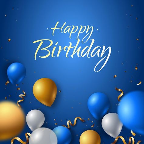 Blue Birthday Template, Happy Birthday Blue Background, Happy Birthday Wallpapers, Happy Birthday Pics, Birthday Wallpapers, Happy Birthday Wishes For Him, Happy Birthday For Him, Happy Birthday Wishes Pics, Birthday Vector