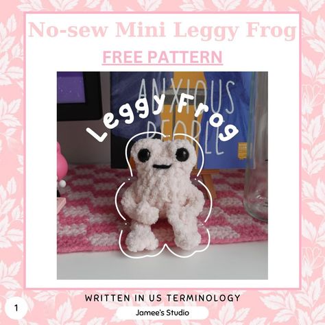 Leggy Frog Pattern Free, Crochet Opossum Free Pattern, Mini Leggy Froggy Crochet Pattern Free, Leggy Frog Pattern, Leggy Frog, Free Crochet Amigurumi Patterns, Leggy Froggy Crochet Pattern Free, Leggy Frog Crochet Pattern Free, Crochet Leggy Frog Free Pattern