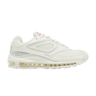 Supreme x Air Max 98 TL SP 'White' - DR1033 100 White Treats, Supreme X Nike, Supreme Brand, Vintage Running, Nike Air Max 98, Air Max 98, Exclusive Sneakers, The Supreme, White Mesh