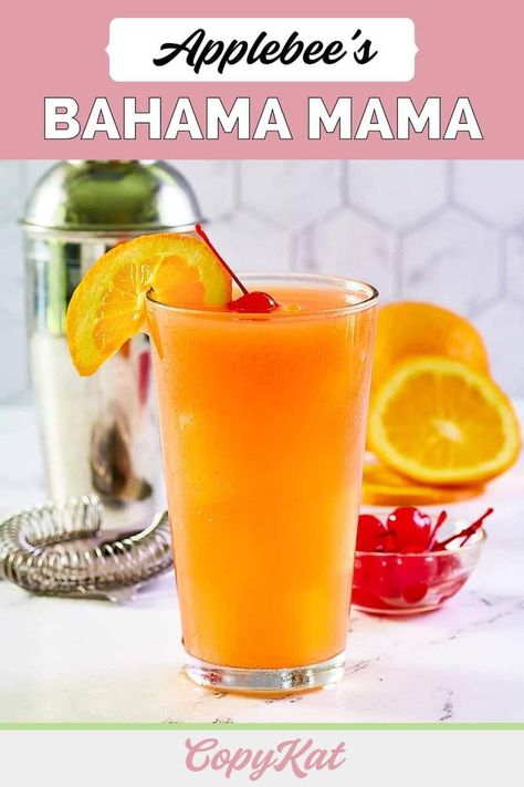 Transport yourself to a tropical paradise with an Applebee’s Bahama Mama drink. Sip on a symphony of flavors as coconut rum, banana liqueur, and fruit juices blend into a refreshing and exotic delight. This easy copycat recipe captures the essence of the original, allowing you to enjoy the vacation vibes from the comfort of your home. Find out how to make the best Bahama Mama cocktail. Shake up your own slice of paradise and raise a glass to sunshine and good times. Bahama Mama Recipe, Bahama Mama Drink, Bahama Mama Cocktail, Applebees Recipes, Banana Liqueur, Flavored Rum, Light Appetizers, Mama Recipe, Bahama Mama