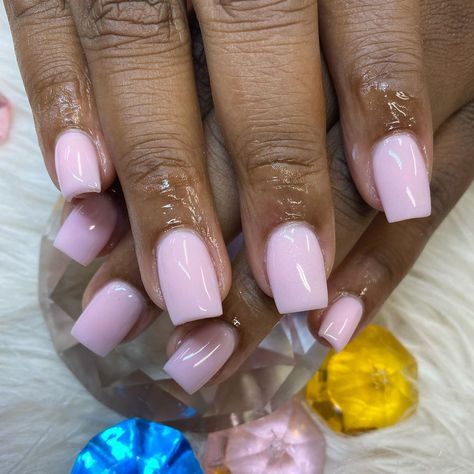 Simply Styled by DeeDee on Instagram: “Full Set  Acrylic only “Perfect-Pink” (colored) Acrylic  Short Length Appointments ~ Link in bio” Full Set Acrylic, Ombre Acrylic Nails, Colored Acrylic, White Acrylic Nails, Cute Acrylic Nail Designs, Short Square Acrylic Nails, Rose Nails, Pink Acrylic, Short Acrylic Nails Designs