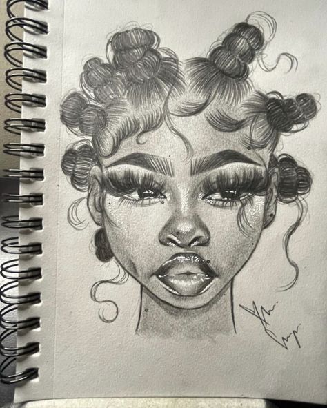 @YATTAARTT Tiktok Black Girls Drawings, Edges Drawing, Drawing Black People, Easy Graffiti, Easy Graffiti Drawings, Graffiti Drawings, Color Drawing Art, Meaningful Drawings, Cute Canvas Paintings