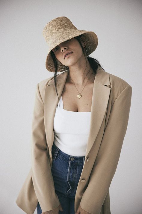 15 Best Sun Hats for Hot Summer Days (2021) | Condé Nast Traveler Hat Photoshoot, Dearly Bethany, Mexico Packing List, Cats In Hats, Straw Bucket Hat, Packable Hat, Good Clothes, Janessa Leone, Crochet Bucket