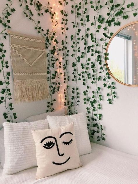 10 Dorm Decorations You Need To Make Your Room Into A Garden Oasis #livingroomideas Industrial Interior Style, Cute Dorm Rooms, Dekorasi Kamar Tidur, Room Transformation, Room Ideas Bedroom, Dorm Room Decor, Aesthetic Bedroom, Cool Rooms, Room Decor Bedroom