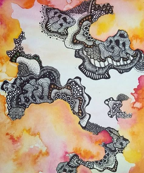 Trippy Zentangle, Zantangle Art, Trippy Drawings, Zentangle Artwork, Zen Doodle Art, Zentangle Drawings, Doodle Art Designs, Zen Art, Trippy Art