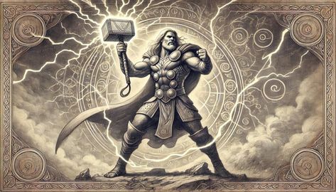 How Mjolnir Was Created Norse Creatures, Stand Pose, Egyptian Eye Tattoos, Viking Images, Egyptian Magic, Magical Symbols, Eye Tattoos, Thunder God, Egyptian Eye