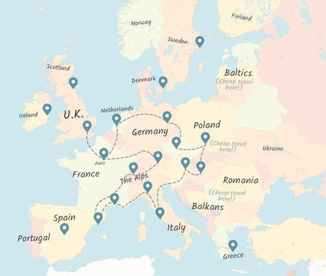 Where To Go Backpacking: Key Routes Around the World (With Maps) • Indie Traveller Backpack Europe Route, Backpacking Panama, Backpacking Routes, Backpack Through Europe, Vietnam Backpacking, Backpacking India, Backpacking South America, Australia Backpacking, Thailand Backpacking