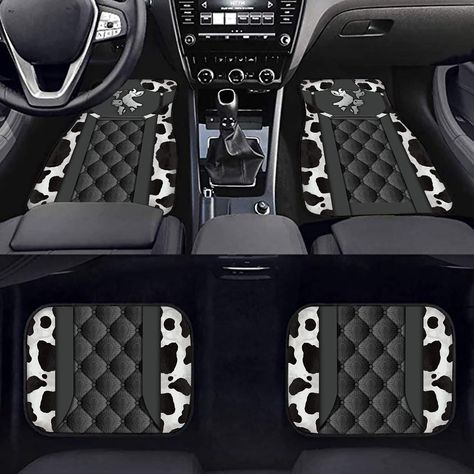 PRICES MAY VARY. [4 PCS Car Floor Mats] Front mat 26.8" x 17.3" (68 x 44cm); Rear mat 13.1" x 17.2" (33.2 x 43.7cm). Universal fit for most cars, SUVs, vans and trucks. [Non-slip Material] Howilath cars mat made from High-quality natural rubber anti slip liners and easy to clean neoprene fabric, It has waterproof non slip properties, Keeps your car mats in place. [Protection Function] Car floor mat is waterproof and easy to maintain, keeping the interior of your car clean and dry, protecting you Inside Decor, Car Accessories For Girls, Boho Interiors, Rubber Floor Mats, Creative Lifestyle, Rubber Flooring, Car Mats, Car Floor Mats, Aesthetic Room Decor