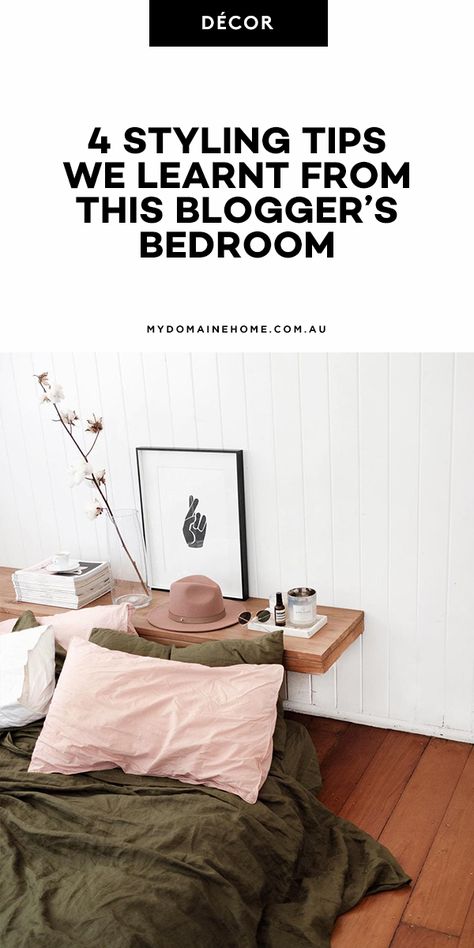 How to Style Bedrooms Like a Blogger | Khaki and pink linen bed sheets | Bedside table inspiration Bedside Tables Ideas, Pottery Barn Bedroom Master, Bedside Table Inspiration, Cheap Bunk Beds, Style A Bed, Khaki Bedroom, Bed Inspiration, Yellow Sheets, Restoration Hardware Bedding