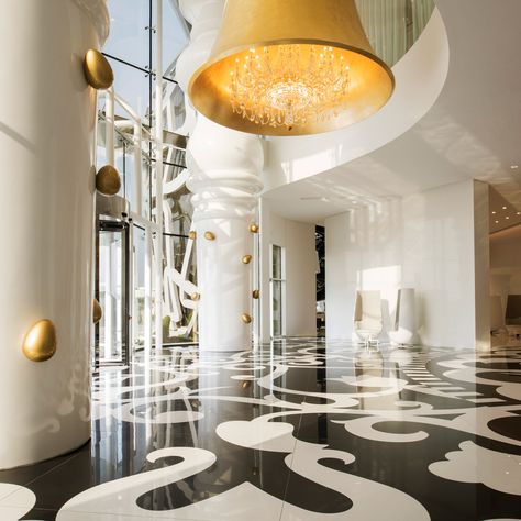 Architecture and design jobs: Senior interior designer at Marcel Wanders in Amsterdam Piscina Interior, Oversized Furniture, Marcel Wanders, West Bay, Sunset Strip, Hotel Interior Design, Hotel Project, Doha Qatar, Pool Bar