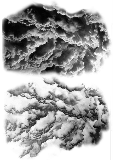 Thunder Clouds Tattoo, Dark Cloud Tattoo Design, Stormy Clouds Tattoo, Storm Cloud Tattoo Design, Background Clouds Tattoo, Clouds Lightning Tattoo, Clouds With Lightning Tattoo, Cloud And Lightning Tattoo Design, Realistic Clouds Tattoo