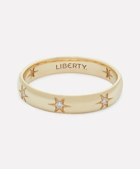 Liberty - 9ct Gold Ianthe Star Diamond Band Ring Diamond Band Ring, Gold Band Ring, Jewelry Lookbook, Diamond Rings Bands, Diamond Set, Girly Jewelry, Diamond Band, Dream Jewelry, Pretty Jewellery