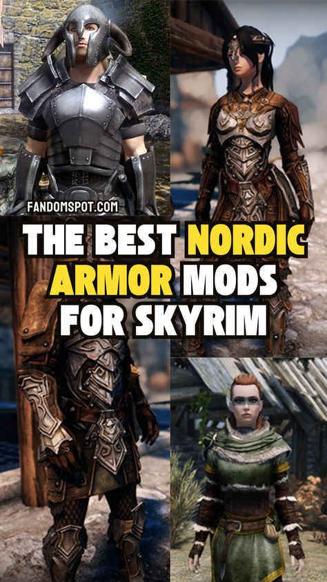 Skyrim Armor Concept Art, Dragonbone Armor, Skyrim Armor Mods, Nordic Armor, Celtic Armor, Skyrim Armor, Nordic Culture, Skyrim Mods, The Vikings