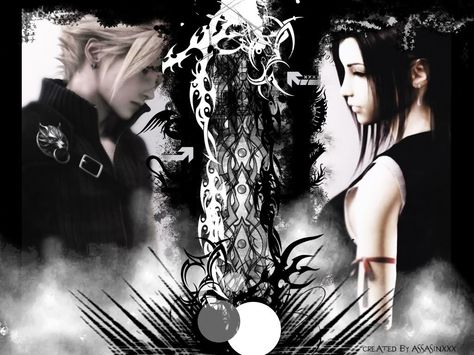 Cloud and Tifa Final Fantasy Vii Wallpaper, Final Fantasy Vii Cloud, Cloud And Tifa, Final Fantasy Cloud, Roblox Clothes, Advent Children, Final Fantasy Collection, Fantasy Posters, Type Shi