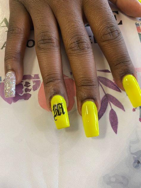 Swaggy Nails, Letter Nail Art, Old English Letters, English Letter, Old English, Nail Art, Neon, Nails, Art