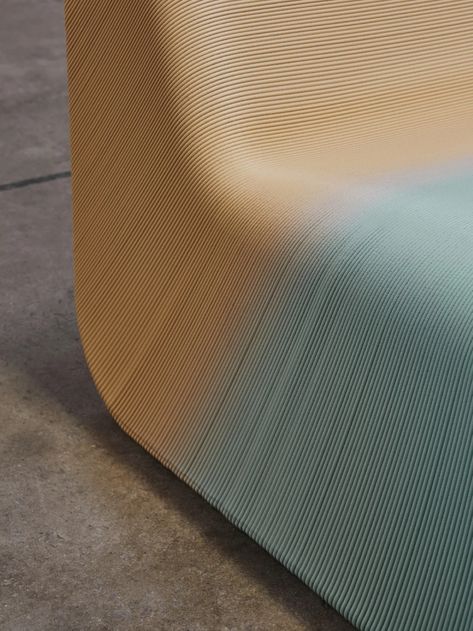 Sustainable 3D-printed chair was built by designers using plastic waste generated by their own studio - Yanko Design Printed Furniture, 3d Printed Furniture, Sustainable Furniture Design, Cmf Design, Useful Products, Printed Chair, Tactile Texture, Sustainable Furniture, Plastic Design