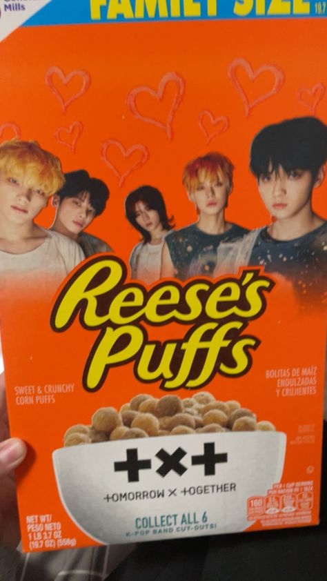 I GOT THE TXT REESES PUFFS IM ABT TO COLLECT THEM ALL #txt Reese's Puffs