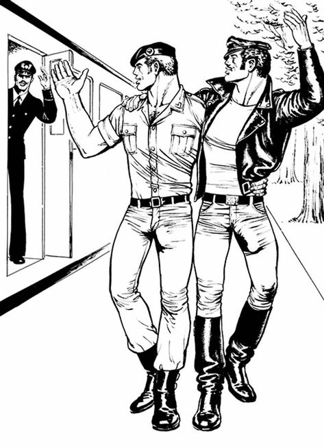 Queer icon Tom of Finland's homoerotic drawings come to London Tom Lovell, Tom Of Finland Art, Famous Legends, Tom Of Finland, Village People, Talking Tom, Queer Art, House Illustration, Male Artist