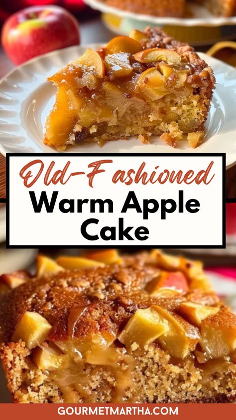 Craving a comforting dessert? This old-fashioned warm apple cake is a cozy, cinnamon-spiced treat that pairs perfectly with a cup of coffee or tea. Loaded with tender apples and a rich, buttery flavor, it’s an ideal choice for any gathering or a sweet snack. Whether you’re baking for a family dinner or simply indulging in a personal treat, this cake will become a go-to favorite.
Pin now, bake later!

#AppleCake #BakingRecipes #DessertIdeas #FallDesserts #AppleDesserts #WarmDesserts #... Whole Apple Dessert, Raw Apple Cake Recipe, Desserts Made With Apples, Fresh Apple Cake Recipe Easy, Deserts With Apples, Spice Cake With Apples, Easy Apple Cake With Fresh Apples, Apple Loaf Recipes, Apple Coffee Cake Recipes